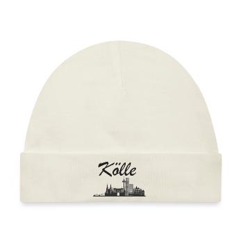 Skyline von Köln - Kölle - Baby Premium Organic Mütze - Naturweiß - Vorne