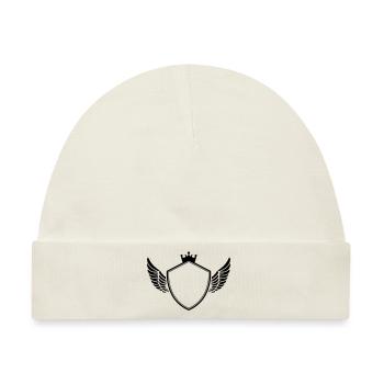 wappen symbol - Baby Premium Organic Mütze - Naturweiß - Vorne