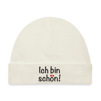 Ich bin schön! - Baby Premium Organic Mütze - Naturweiß - Vorne
