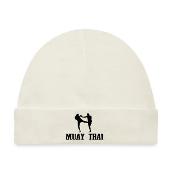 muay thai - Baby Premium Organic Mütze - Naturweiß - Vorne