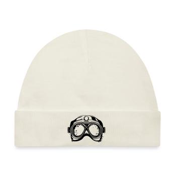 Taucherbrille Diving Scuba Symbol - Baby Premium Organic Mütze - Naturweiß - Vorne