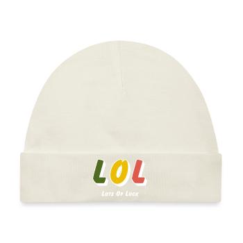 LOL - Lots of Luck - Baby Premium Organic Mütze - Naturweiß - Vorne