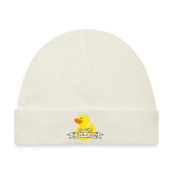 Super Coin-Coin - Baby Premium Organic Mütze - Naturweiß - Vorne