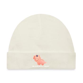 Blaulicht-Triceratops | Geschenk, Geschenkidee - Baby Premium Organic Mütze - Naturweiß - Vorne