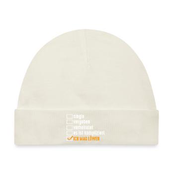 Löwe Löwen - Baby Premium Organic Mütze - Naturweiß - Vorne