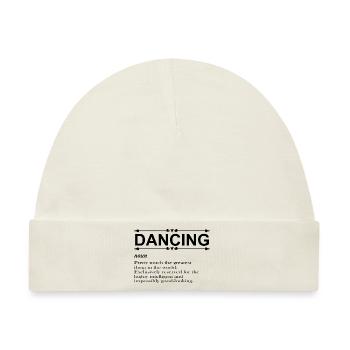Dancing Dance Music - Baby Premium Organic Mütze - Naturweiß - Vorne