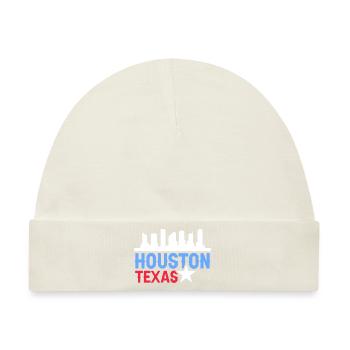 Houston Skyline Design für stolze Houstoner - Baby Premium Organic Mütze - Naturweiß - Vorne