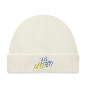 Matteo - Baby Premium Organic Mütze - Naturweiß - Vorne