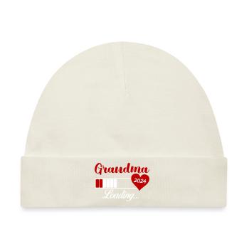grandma loading 2024 - Baby Premium Organic Mütze - Naturweiß - Vorne