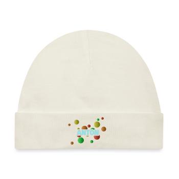 Anton als Anton - Baby Premium Organic Mütze - Naturweiß - Vorne