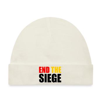 End the siege - Baby Premium Organic Mütze - Naturweiß - Vorne