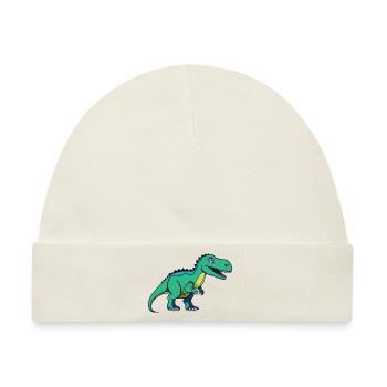 Dinosaurier / Tier / Urzeit / Reptil / Jungs - Baby Premium Organic Mütze - Naturweiß - Vorne