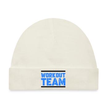 workout team - Baby Premium Organic Mütze - Naturweiß - Vorne
