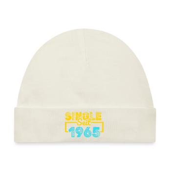 Single 1965 - Baby Premium Organic Mütze - Naturweiß - Vorne