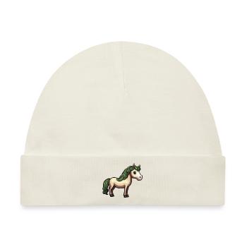 Pritty Pony - Baby Premium Organic Mütze - Naturweiß - Vorne