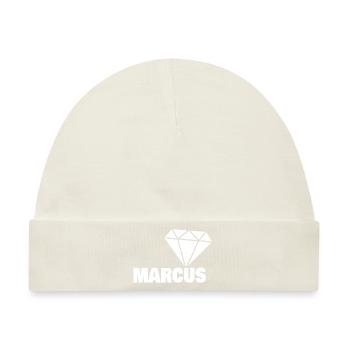 Marcus - Baby Premium Organic Mütze - Naturweiß - Vorne