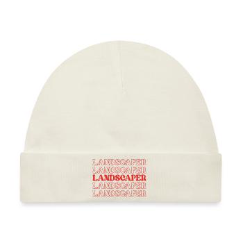 Landschaftsgärtner Landschaftsgärtner - Baby Premium Organic Mütze - Naturweiß - Vorne