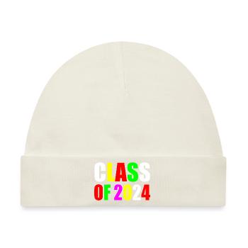 Class of 2024 - Baby Premium Organic Mütze - Naturweiß - Vorne