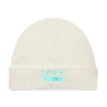 Crypto Zukunft - Baby Premium Organic Mütze - Naturweiß - Vorne