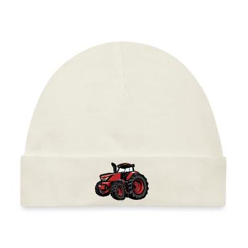 Neuer Roter Traktor - Baby Premium Organic Mütze - Naturweiß - Vorne