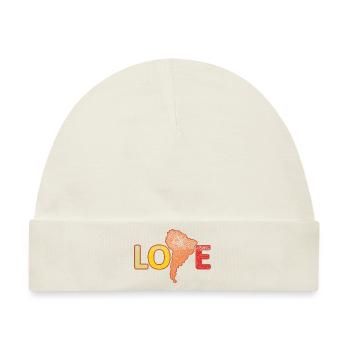 Love South America jaguar and crocodile - Baby Premium Organic Mütze - Naturweiß - Vorne