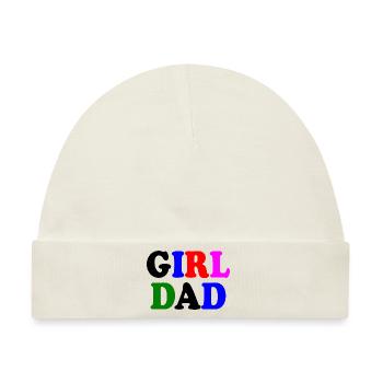 Girl dad - Baby Premium Organic Mütze - Naturweiß - Vorne