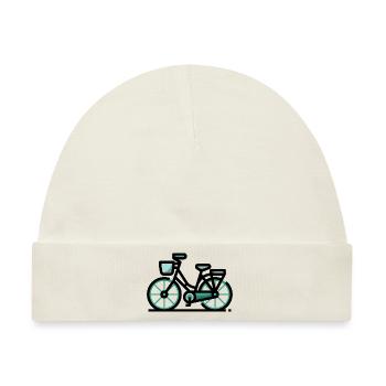 bicycle - Baby Premium Organic Mütze - Naturweiß - Vorne