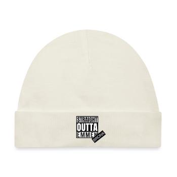 Straight Outta Emmen Bronx - Baby Premium Organic Mütze - Naturweiß - Vorne