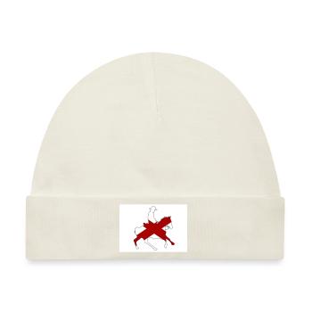 Alabama Staatsflagge Cowboy - Baby Premium Organic Mütze - Naturweiß - Vorne