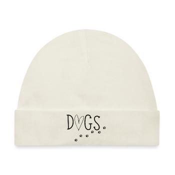Dogs - Baby Premium Organic Mütze - Naturweiß - Vorne