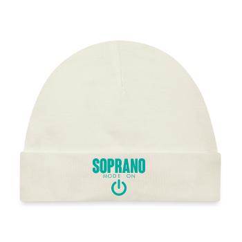 Soprano Mode On 4 - Baby Premium Organic Mütze - Naturweiß - Vorne