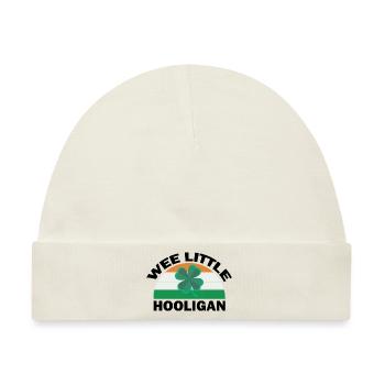 St. Patricks Day Kleiner Hooligan Lustig - Baby Premium Organic Mütze - Naturweiß - Vorne