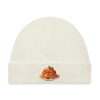 Spaghetti - Baby Premium Organic Mütze - Naturweiß - Vorne