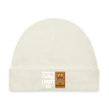 The Bench Is Calling I Must Go Organ Music Player - Baby Premium Organic Mütze - Naturweiß - Vorne