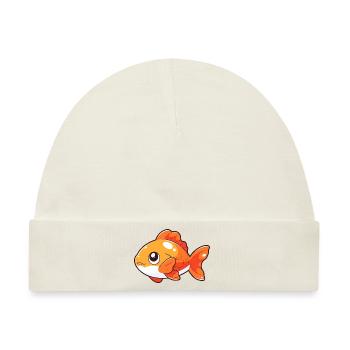 Fisch - Baby Premium Organic Mütze - Naturweiß - Vorne
