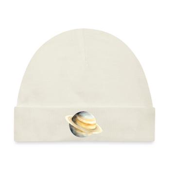 Saturn - Baby Premium Organic Mütze - Naturweiß - Vorne