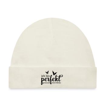 Perfekt - Baby Premium Organic Mütze - Naturweiß - Vorne