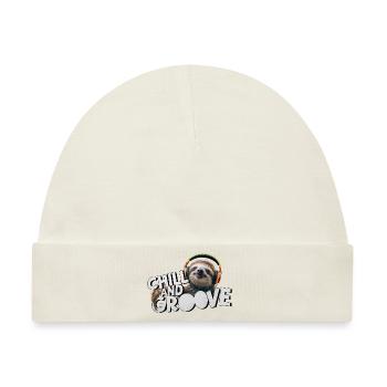 Chillen und Grooven - Baby Premium Organic Mütze - Naturweiß - Vorne