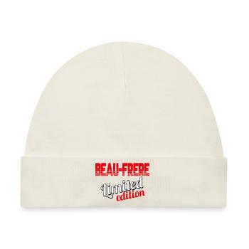 BEAU FRÈRE LIMITIERTE EDITION - Baby Premium Organic Mütze - Naturweiß - Vorne