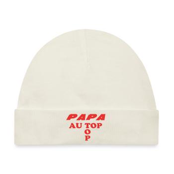 Papa an der Spitze - Baby Premium Organic Mütze - Naturweiß - Vorne