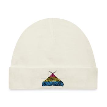 Pansexuell pride Motte Motiv A - Baby Premium Organic Mütze - Naturweiß - Vorne