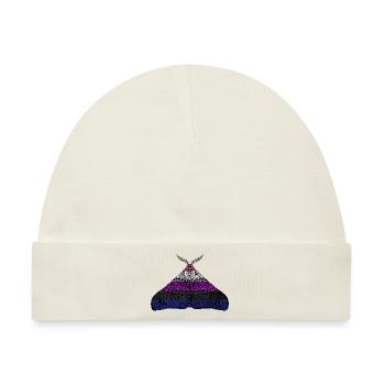 Genderfluid pride Motte - Baby Premium Organic Mütze - Naturweiß - Vorne