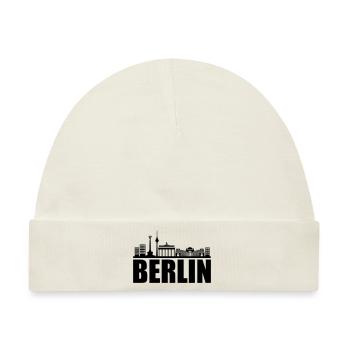 berlin skyline - Baby Premium Organic Mütze - Naturweiß - Vorne