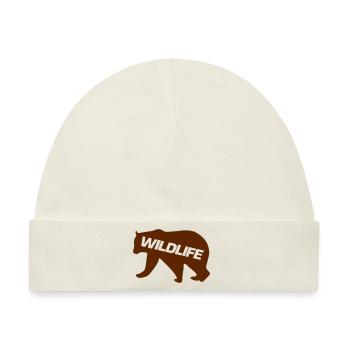 bär wildlife - Baby Premium Organic Mütze - Naturweiß - Vorne