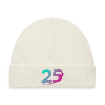 Anzahl 25 mehrfarbig - Baby Premium Organic Mütze - Naturweiß - Vorne