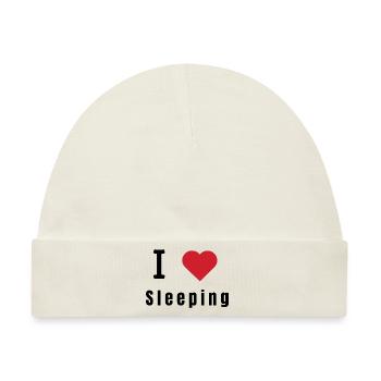 I love sleeping - Baby Premium Organic Mütze - Naturweiß - Vorne
