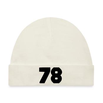 78 - Baby Premium Organic Mütze - Naturweiß - Vorne