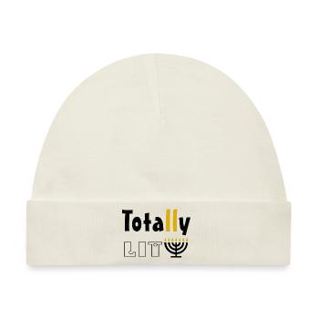 Totally Lit - Baby Premium Organic Mütze - Naturweiß - Vorne