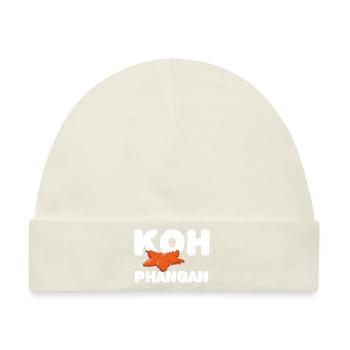 Koh Phangan Text - Baby Premium Organic Mütze - Naturweiß - Vorne