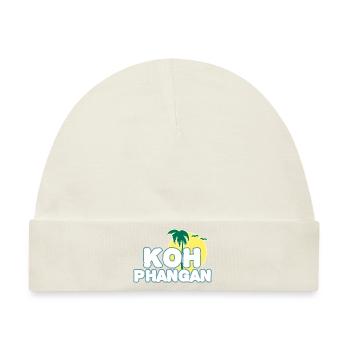 Koh Phangan Mondinsel - Baby Premium Organic Mütze - Naturweiß - Vorne